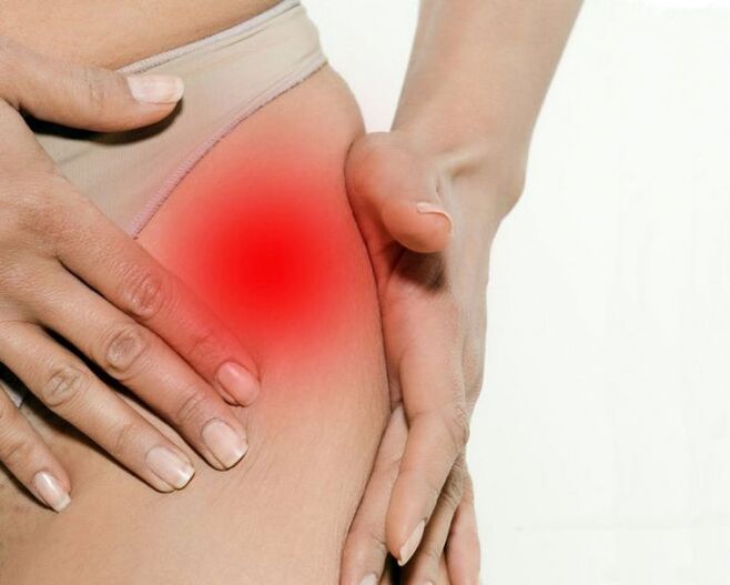 Douleur dans l'aine et la cuisse avec l'arthrose de l'articulation de la hanche